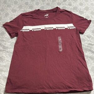 Puma boy Maroon Short Sleeve Tee